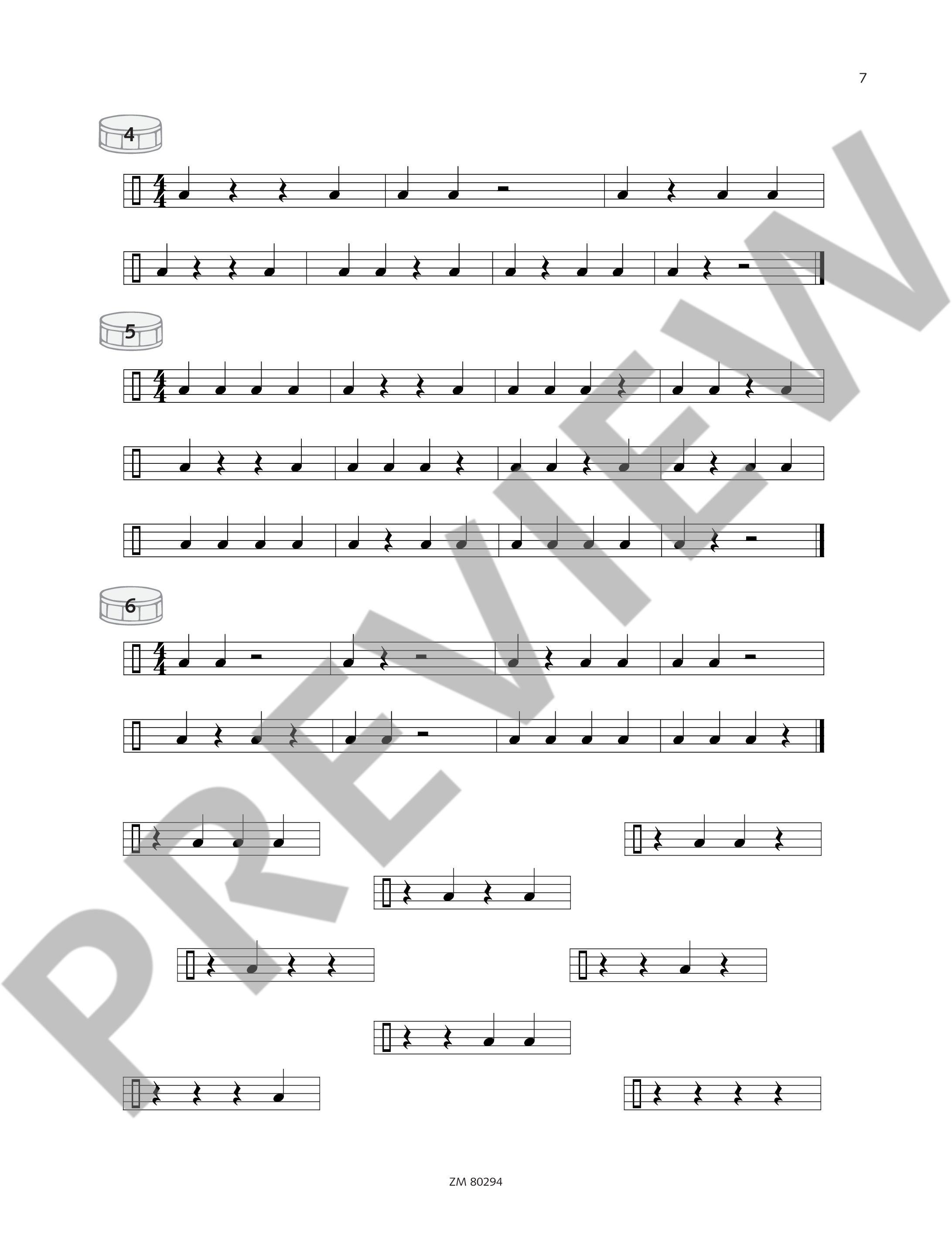 Sample 3 : Kleine Trommel von Anfang an, Ein Schulwerk für den Schlagzeugunterricht - drum - Schott Digital