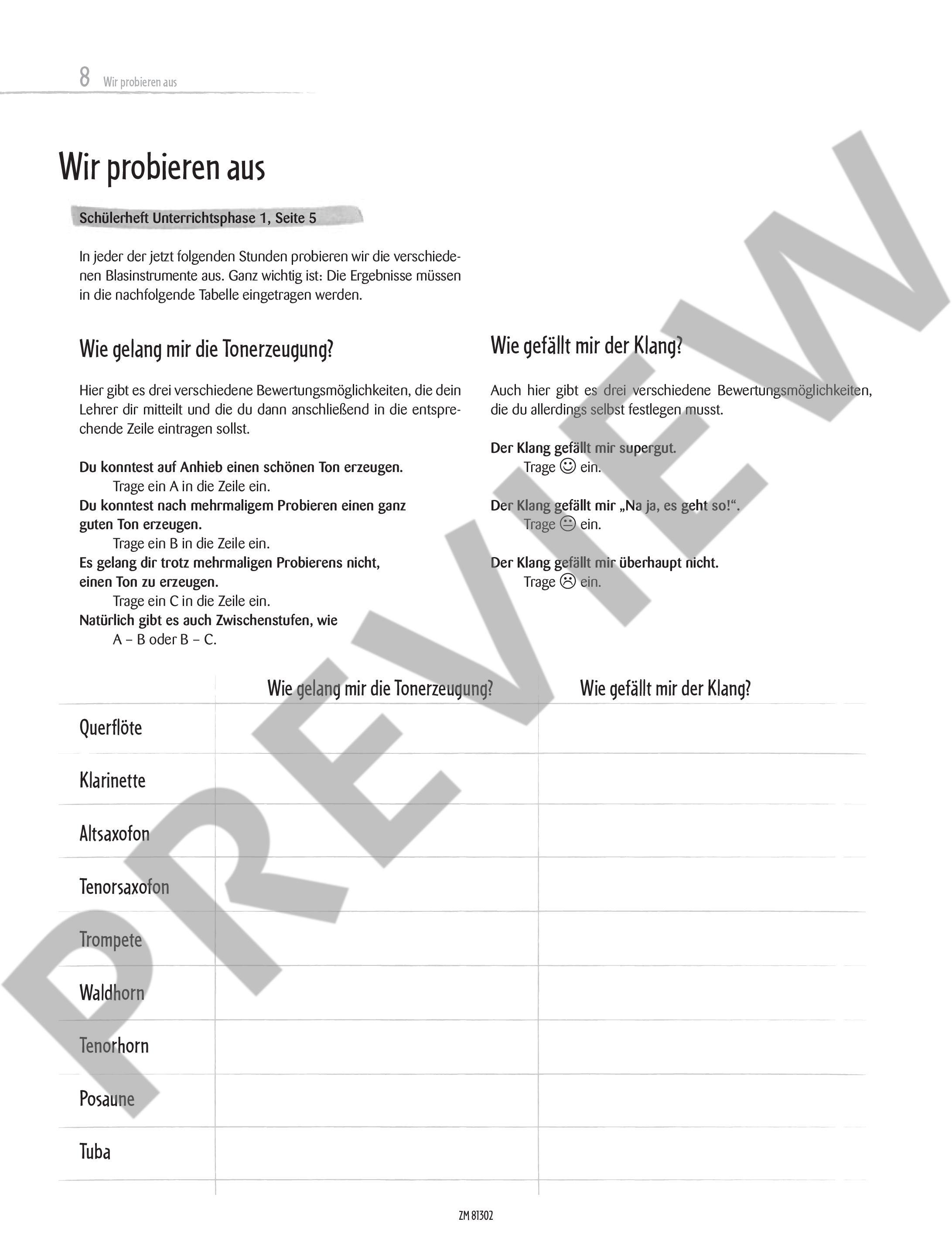 Sample 4 : Gaertner, Gregor : Musik mit Klasse, Klassenmusizieren mit Blasinstrumenten - Blas-instruments - Sch