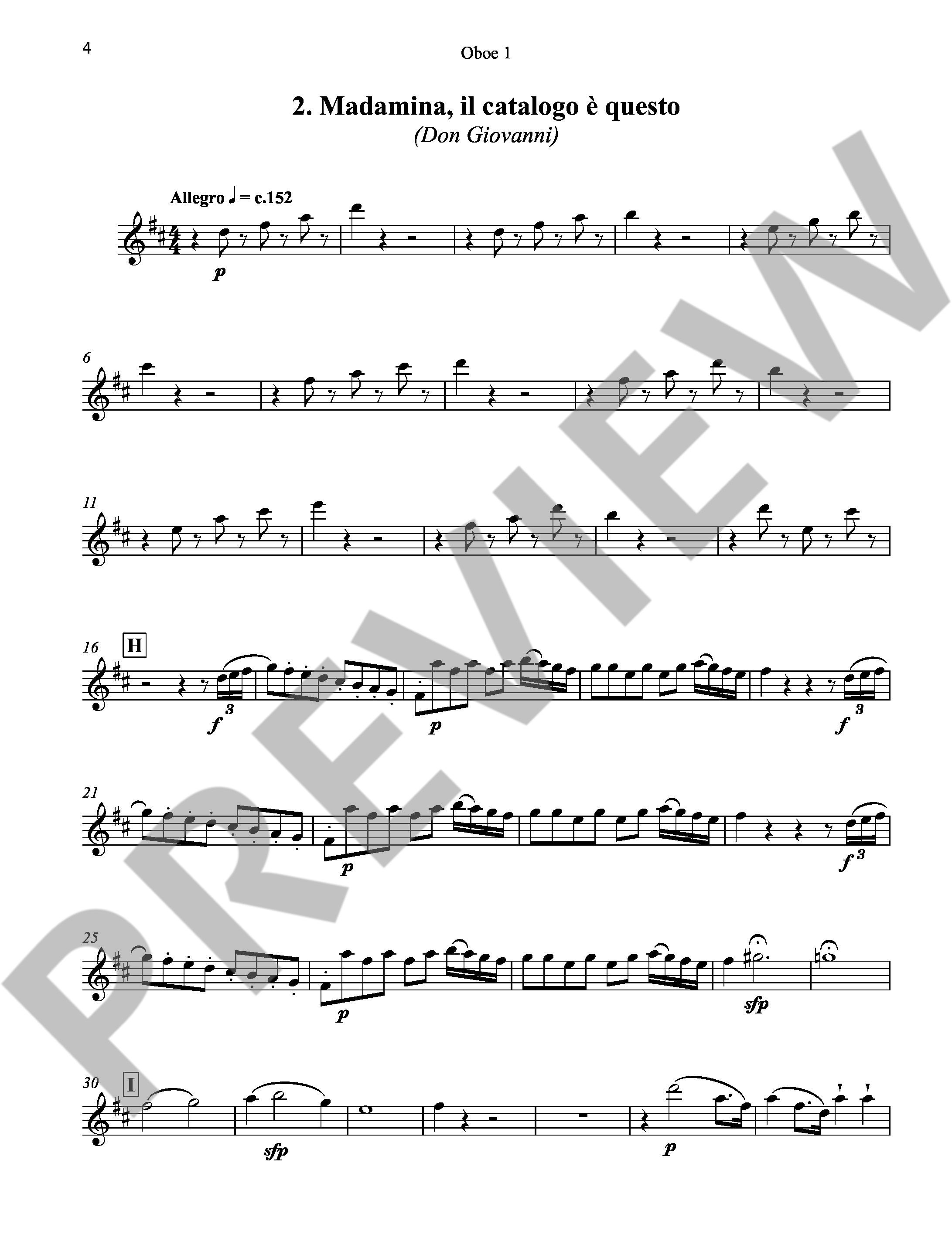 Sample 4 : Martland, Steve : Wolf-Gang, Six Mozart opera arias arranged by Steve Martland - wind octet - Schott