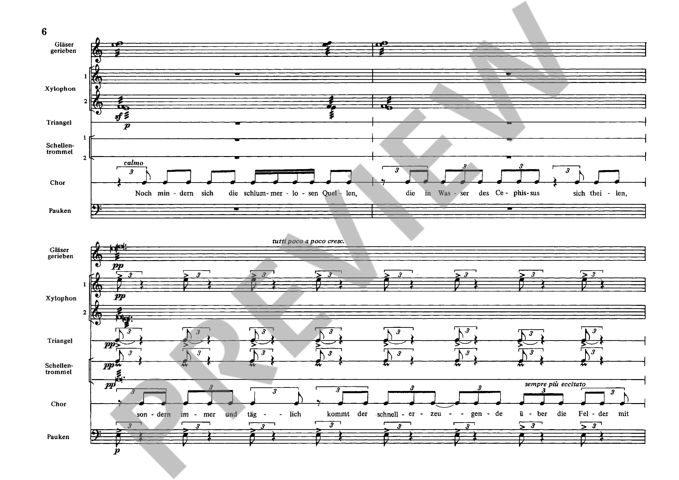 Sample 4 : Orff, Carl : Pieces for Speaking Chorus,  - speakers-choir - Schott Digital