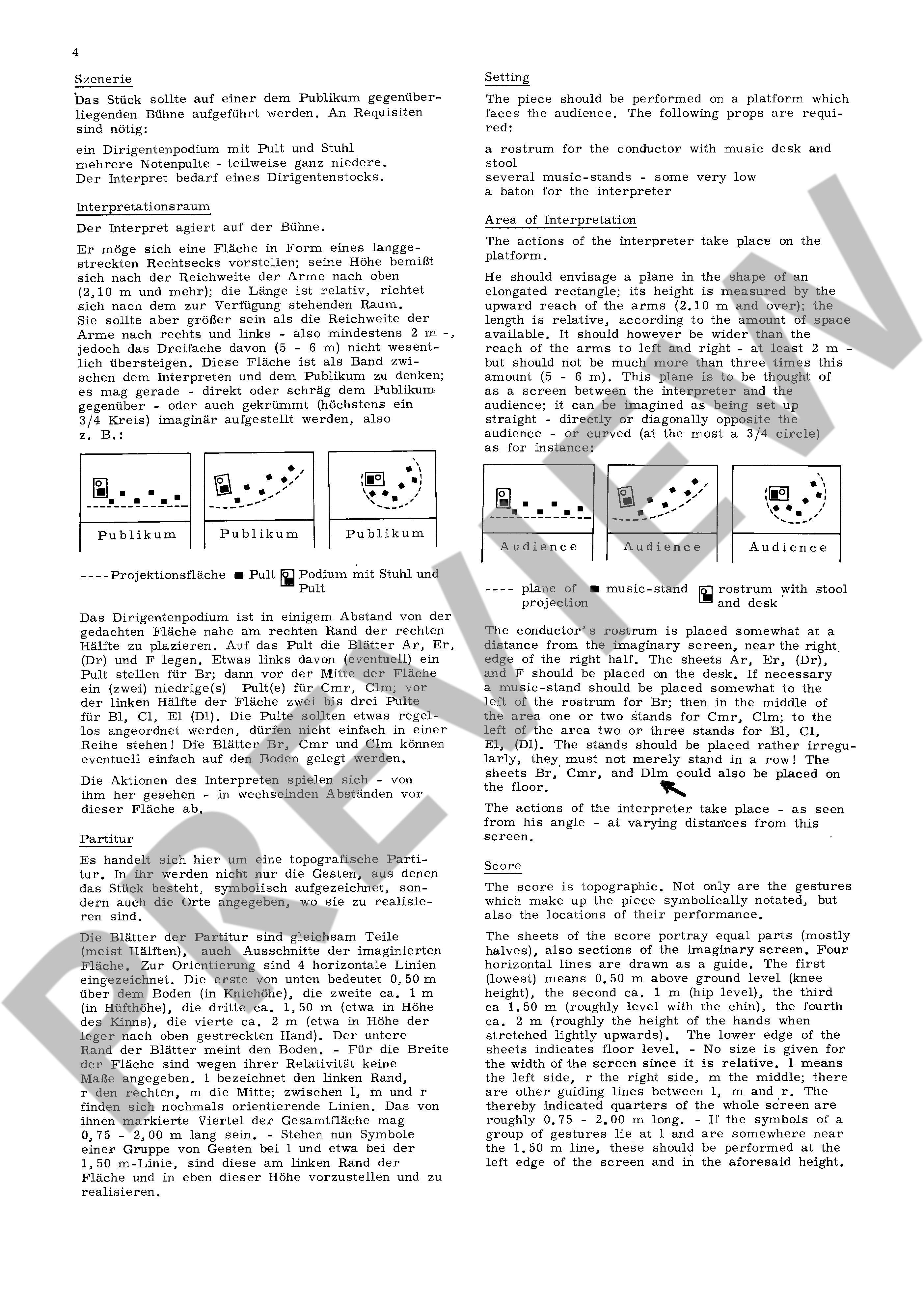 Sample 2 : Schnebel, Dieter : nostalgie [auch: visible music II], (Modelle No.1) - Dirigent solo - Schott Digit