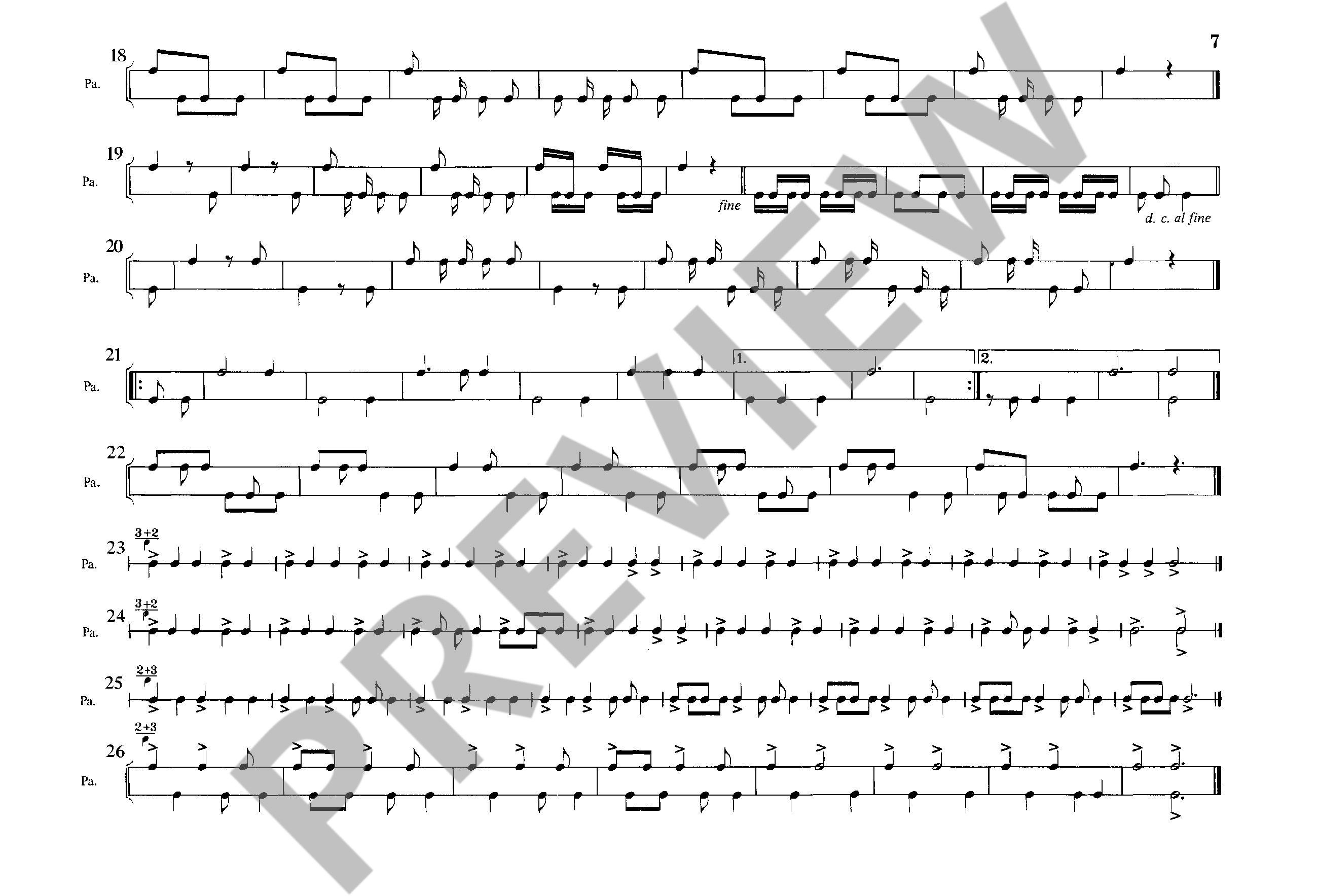 Sample 3 : Keetman, Gunild : Rhythmic Exercise,  - Orff-instruments - Schott Digital