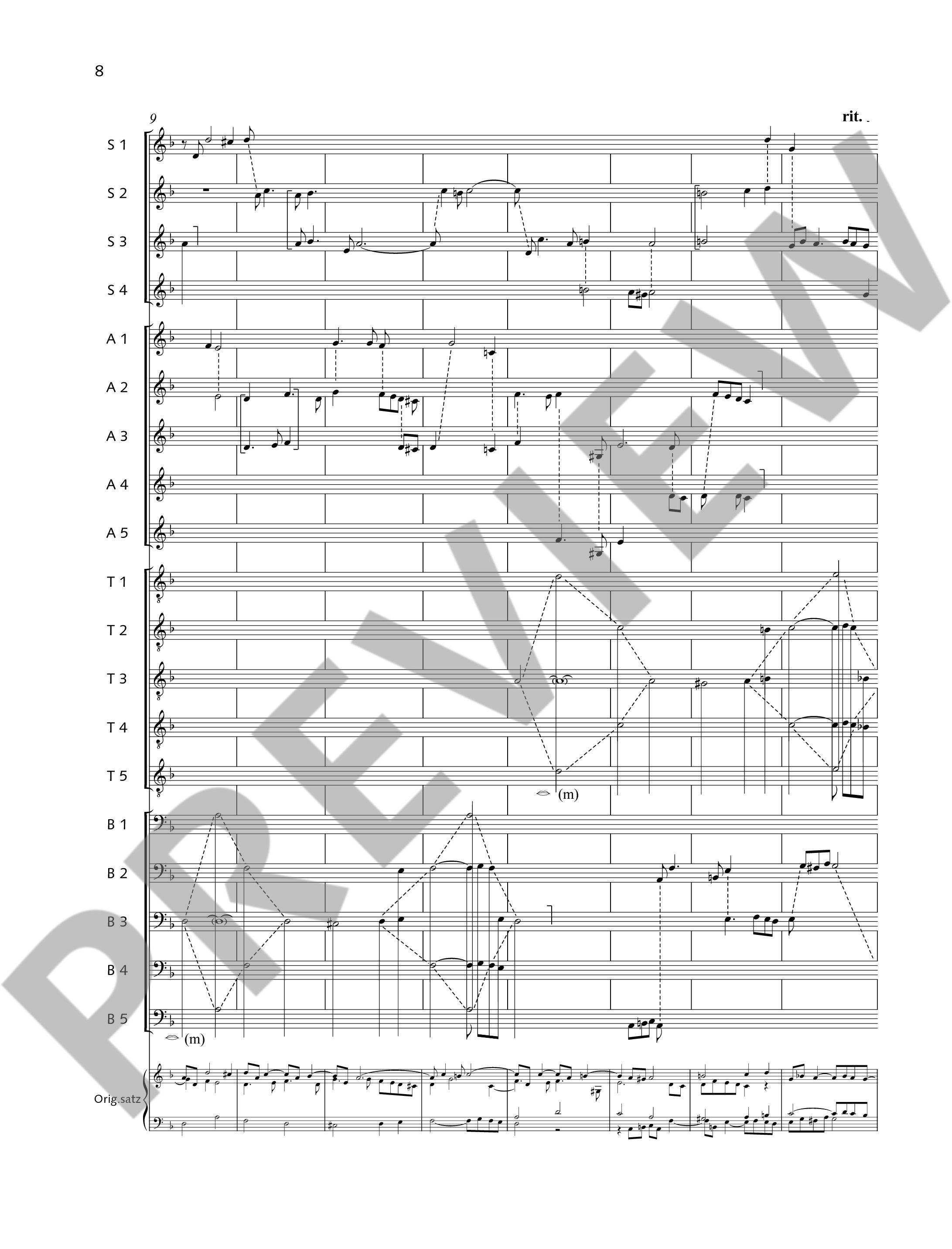 Sample 3 : Bach, Johann Sebastian : Bach-Contrapuncti, Contrapunctus I from "The Art of Fugue" - 20 Vocalists (