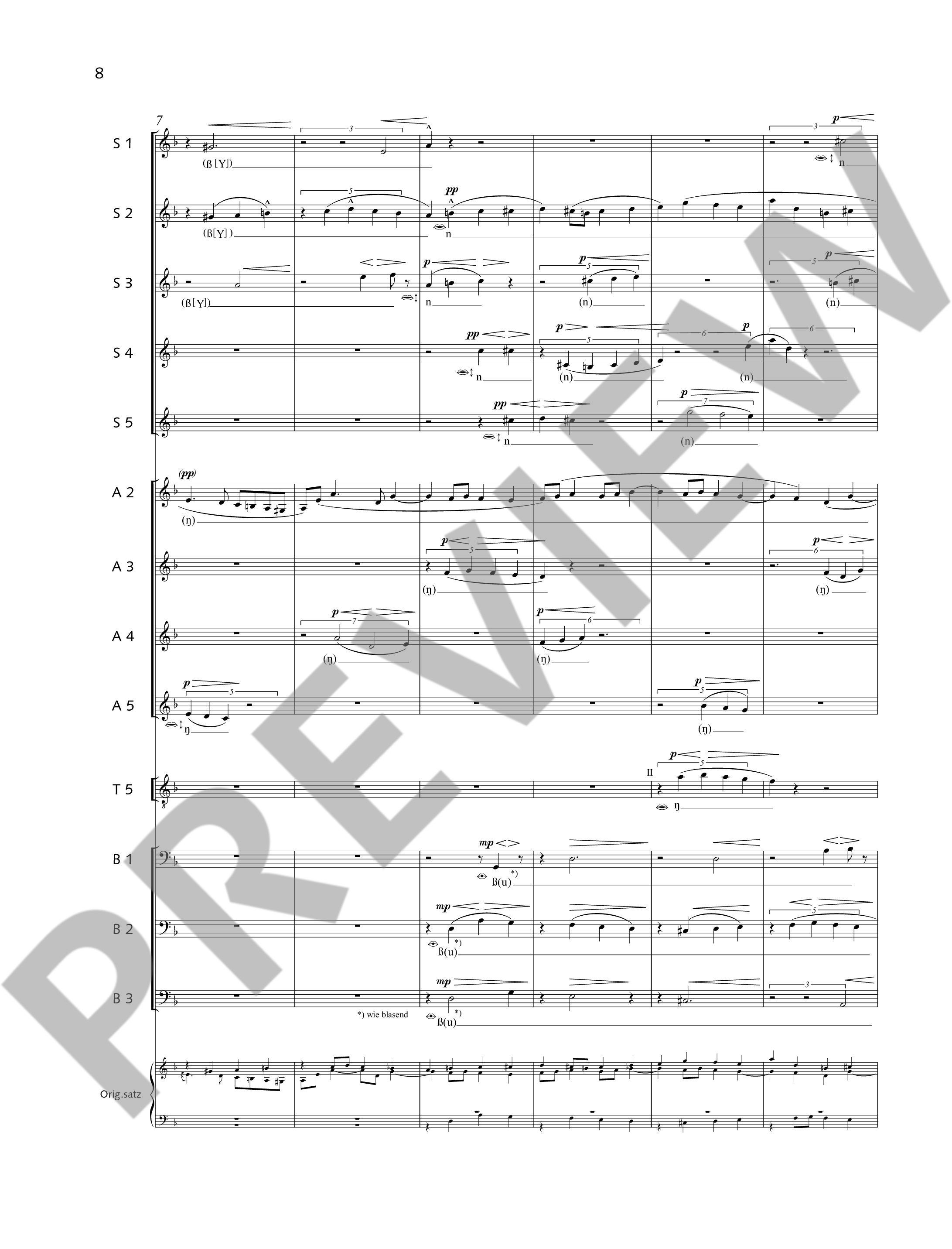 Sample 1 : Bach, Johann Sebastian : Bach-Contrapuncti, Contrapunctus XI from "The Art of Fugue" - 20 Vocalists
