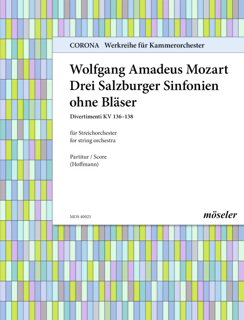 Mozart, Wolfgang Amadeus : Three Salzburg sinfonies,  - string orchestra - Schott Digital