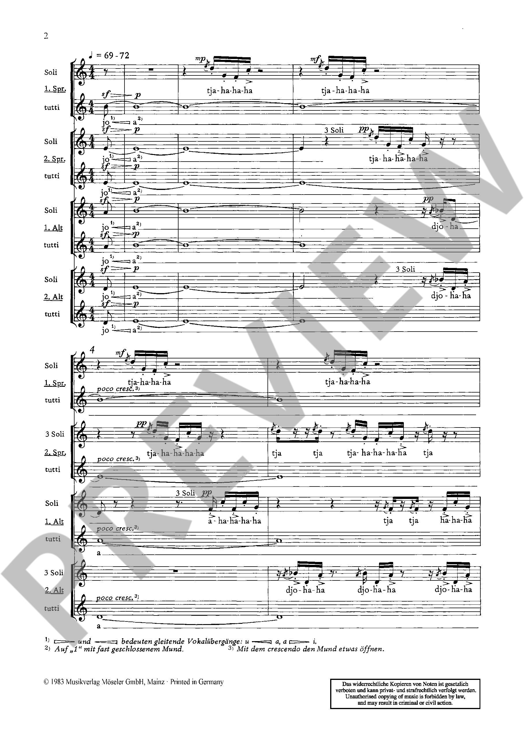 Sample 4 : Koerppen, Alfred : Magic wood, Chorus narration on the tale "Jorinde and Joringel" by the brothers G
