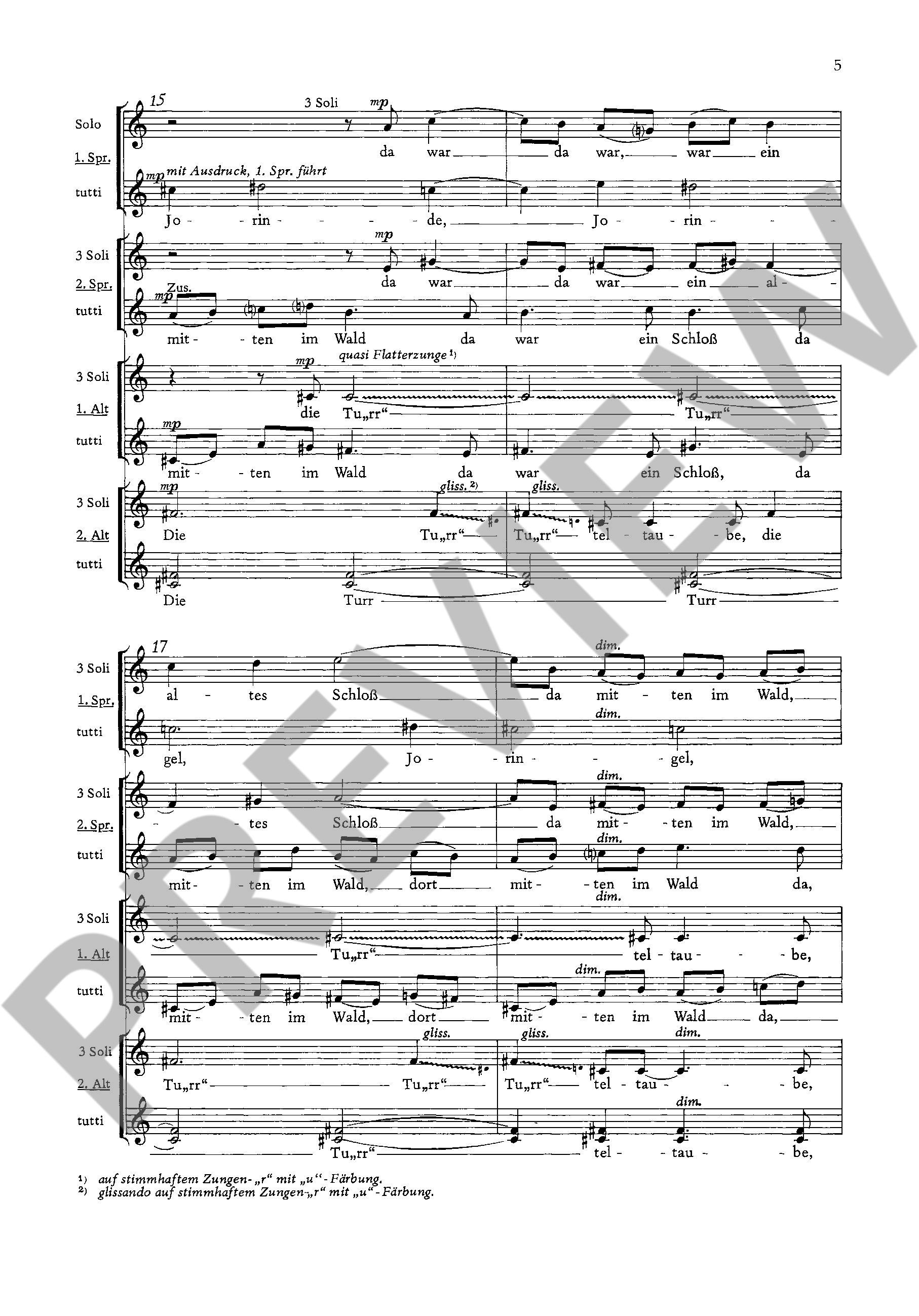 Sample 3 : Koerppen, Alfred : Magic wood, Chorus narration on the tale "Jorinde and Joringel" by the brothers G