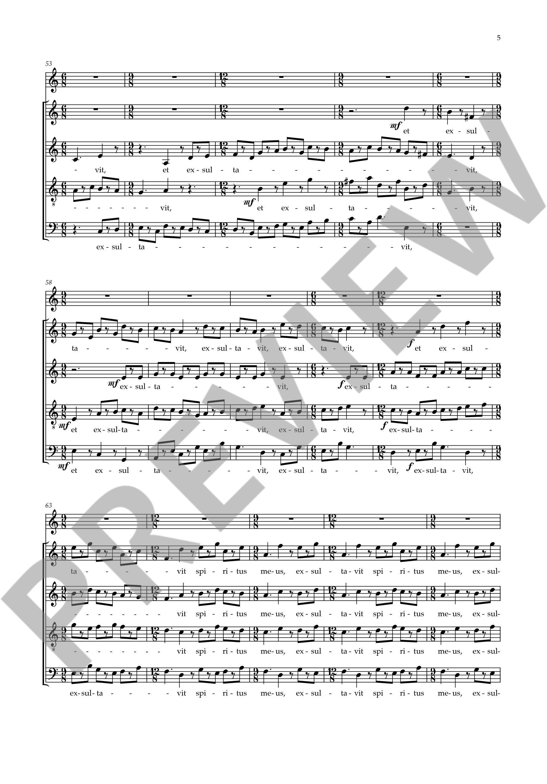 Sample 1 : Nees, Vic : Magnificat,  - soprano and mixed choir - Schott Digital