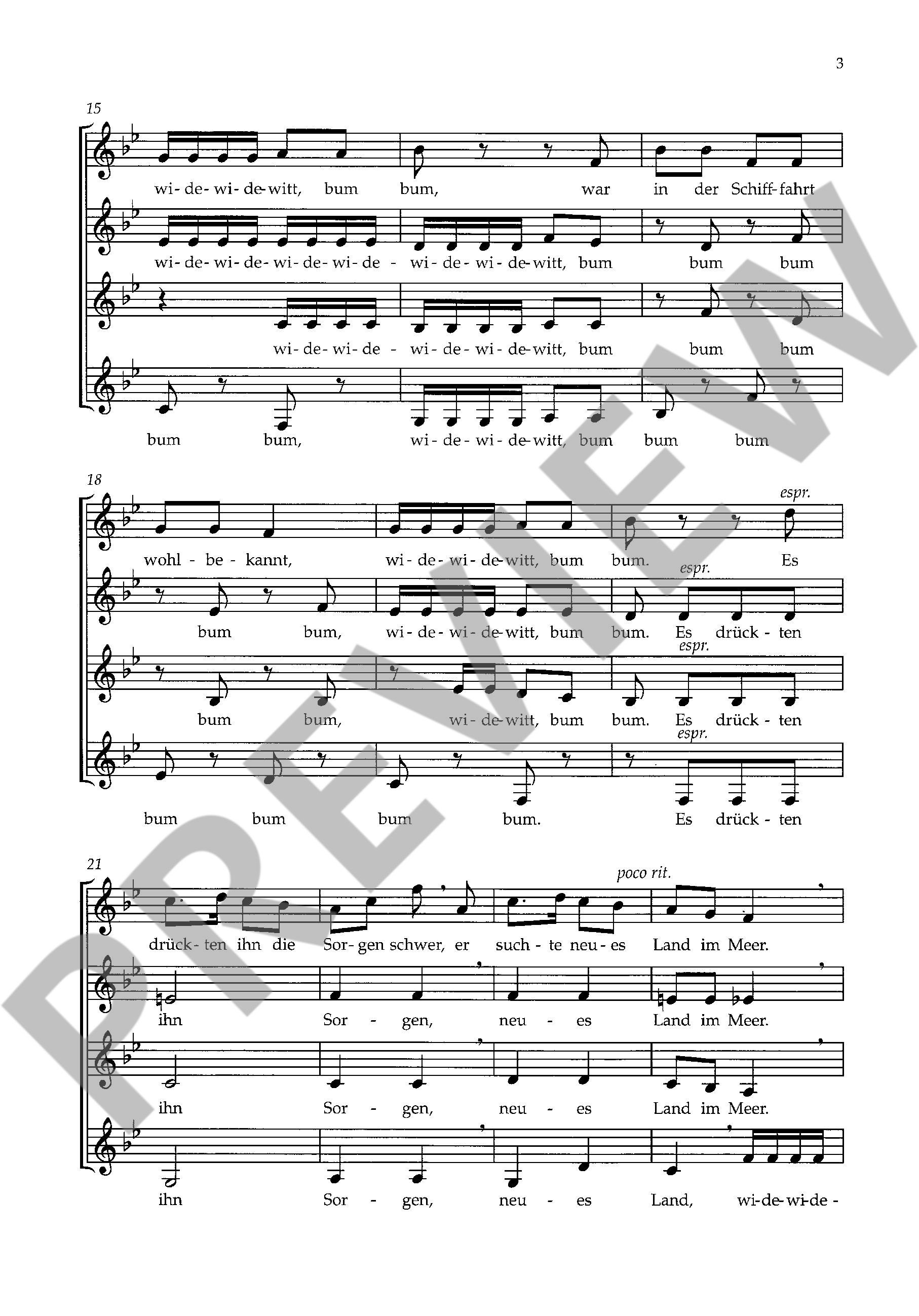 Sample 2 : Goettsche, Gunther Martin : The discovery of America, Cheerful ballad on the German song "Ein Mann,