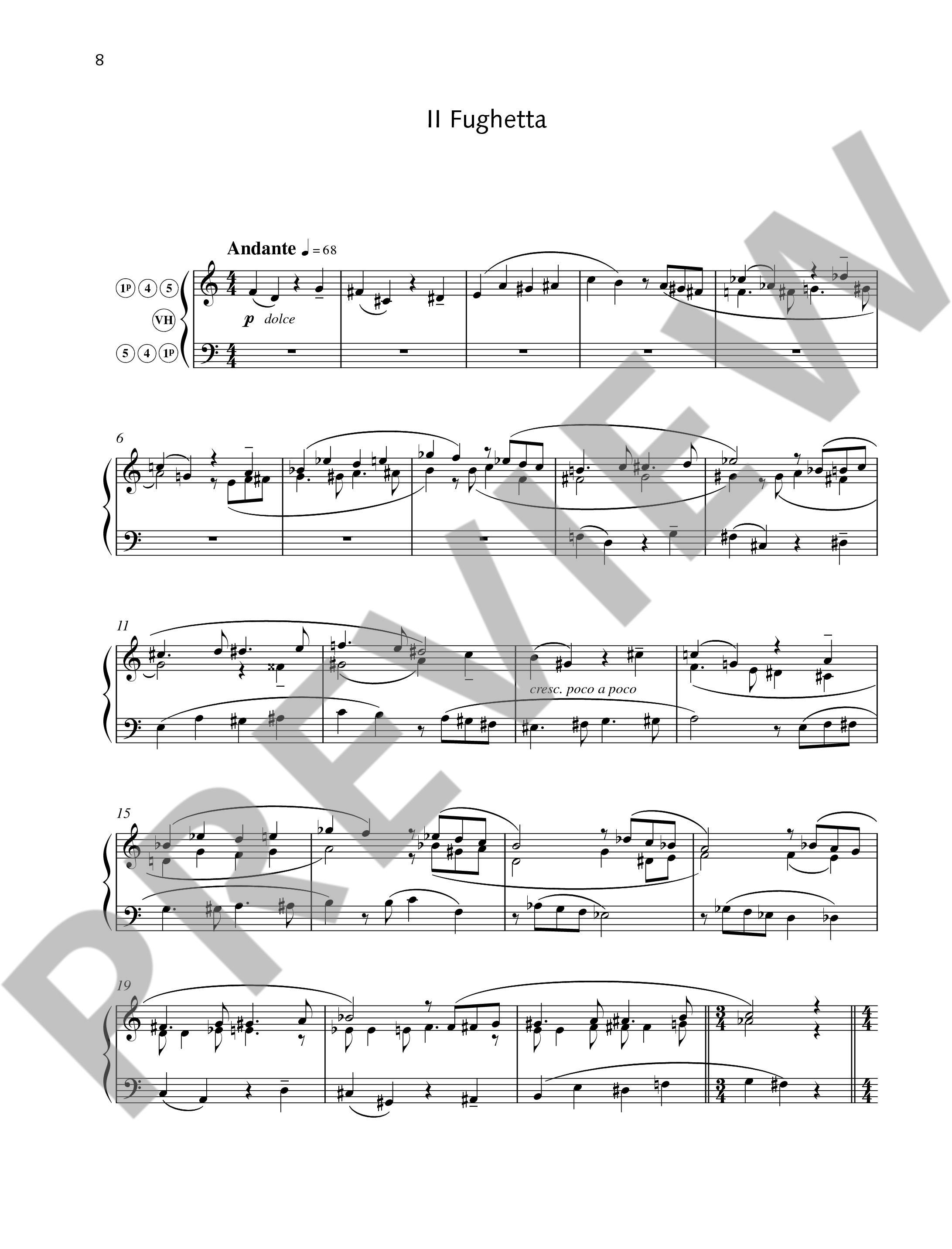 Sample 3 : Vlieger, Henk de : Nostalgia, 6 pieces for harmonium - harmonium - Schott Digital
