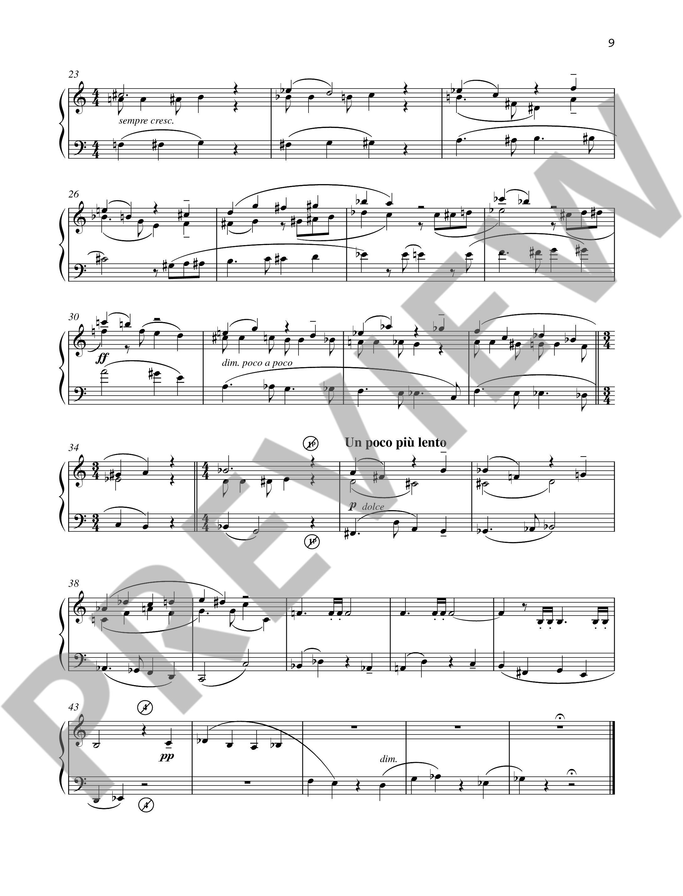Sample 4 : Vlieger, Henk de : Nostalgia, 6 pieces for harmonium - harmonium - Schott Digital