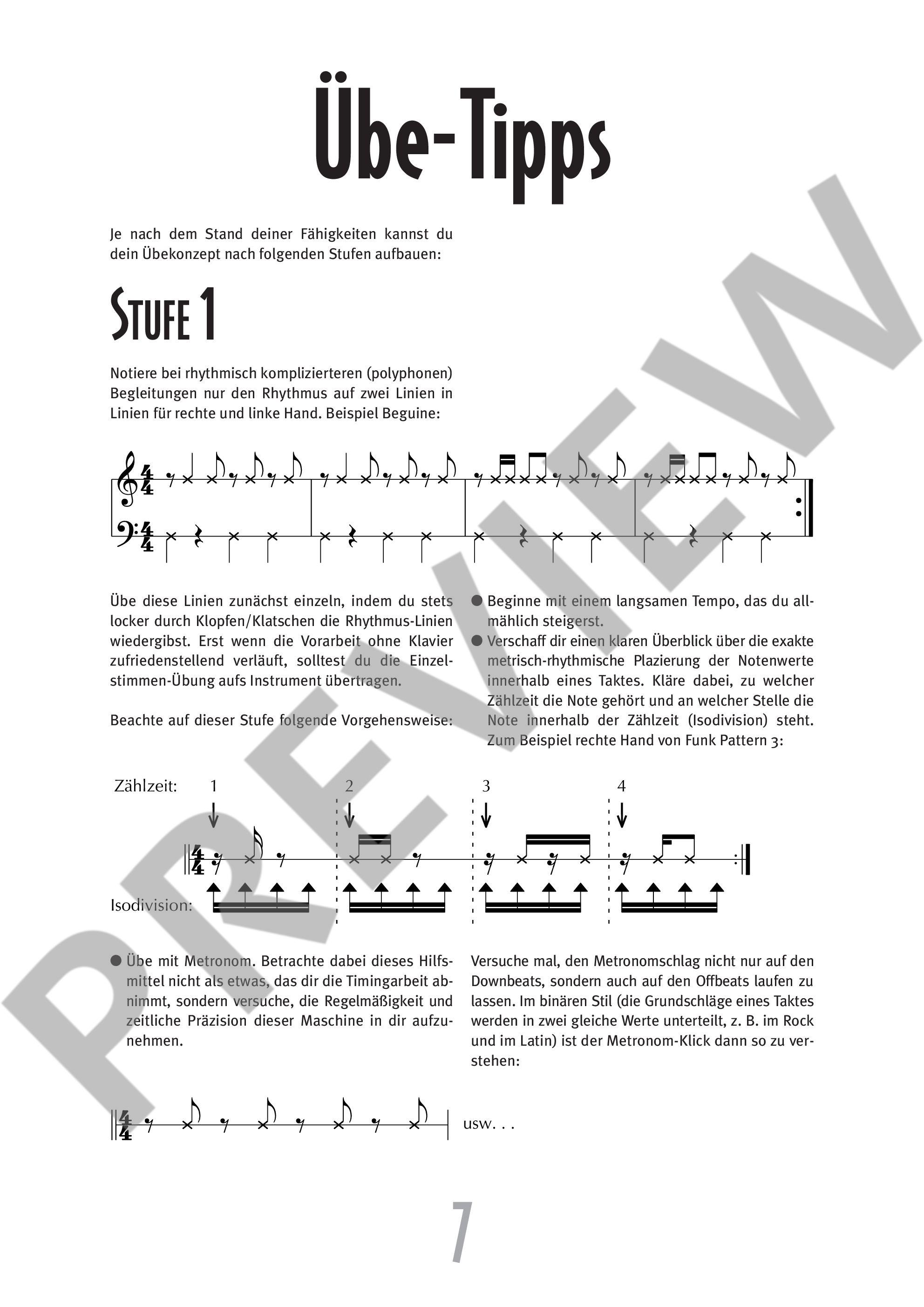 Rhythm-Styles for Piano