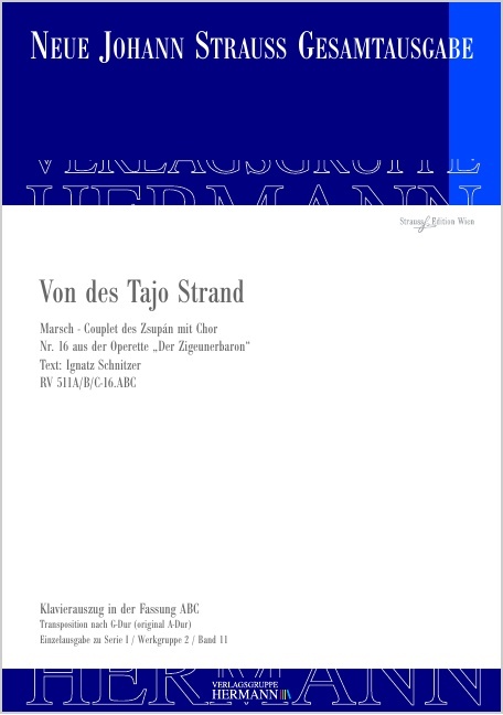 Strauss (Son), Johann : Der Zigeunerbaron - Von des Tajo Strand (Nr. 16), Marsch - Couplet des Zsup?