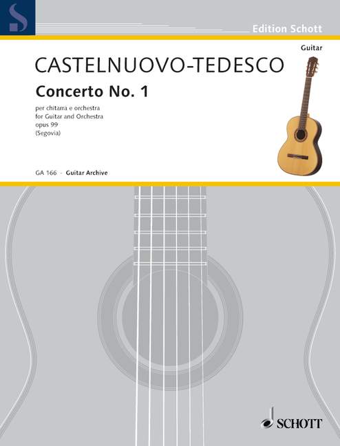 Castelnuovo-Tedesco, Mario : Concerto in D No. 1,  - guitar and orchestra - Schott Digital