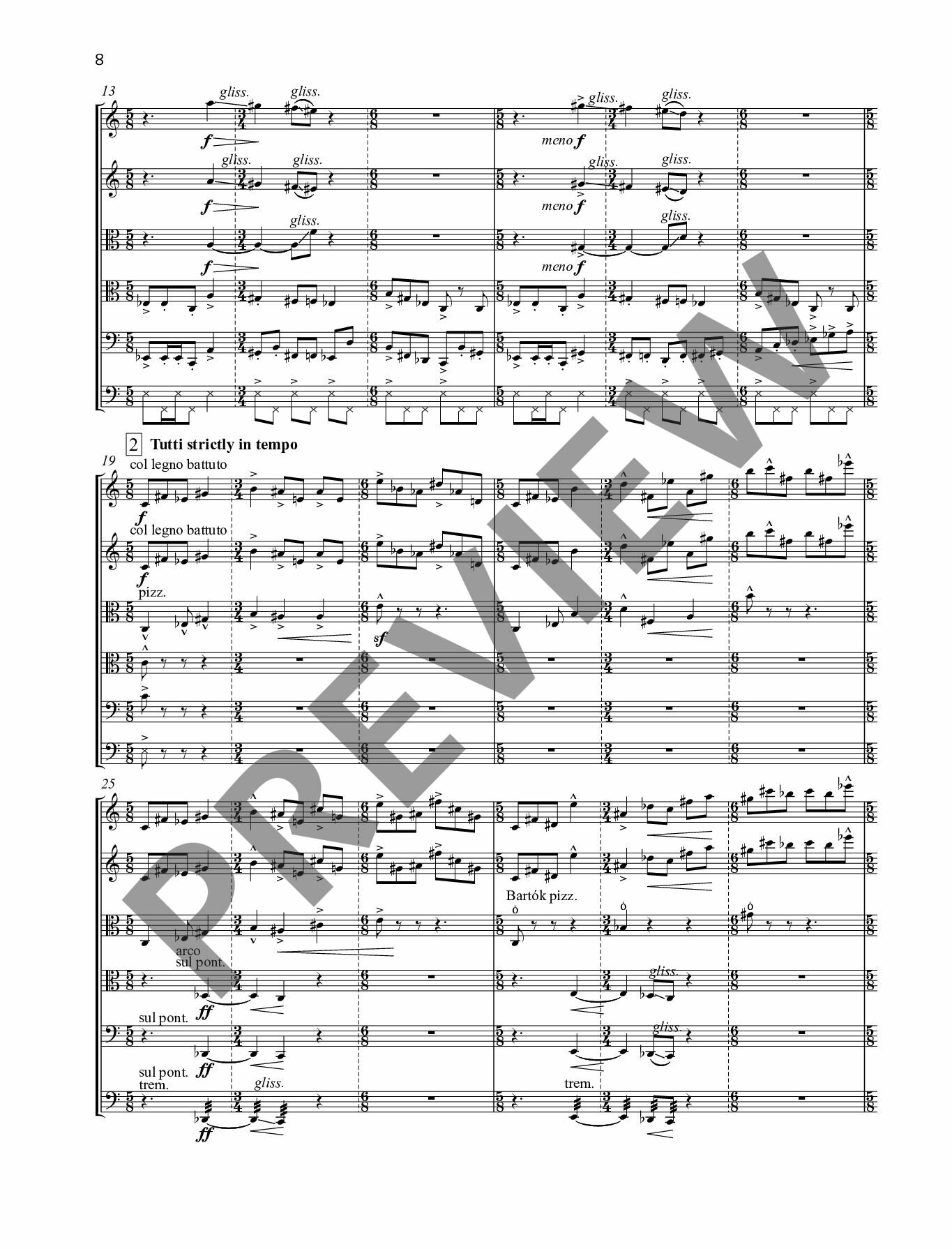 Sample 1 : Say, Fazil : Leopards, String sextet - string sextet - Schott Digital