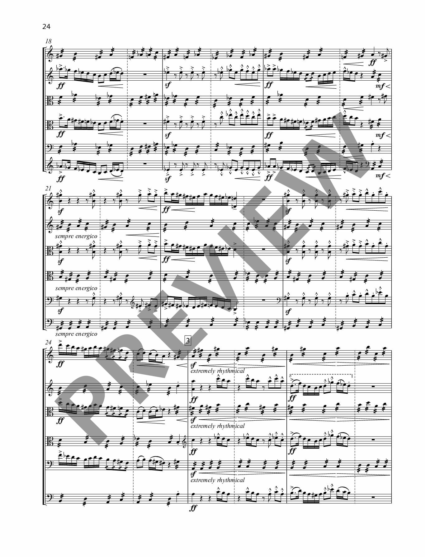 Sample 3 : Say, Fazil : Leopards, String sextet - string sextet - Schott Digital