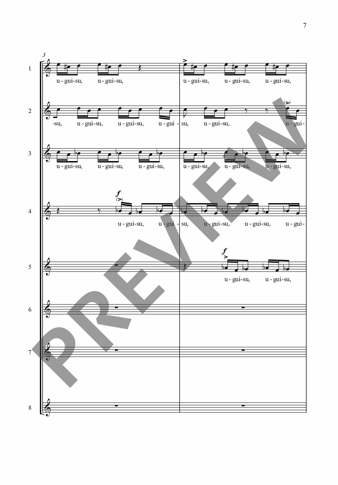 Sample 3 : Eötvös, Peter : 13 Haïkus, pour chœur d'enfants (S/A) - Children's choir - Schott Digital