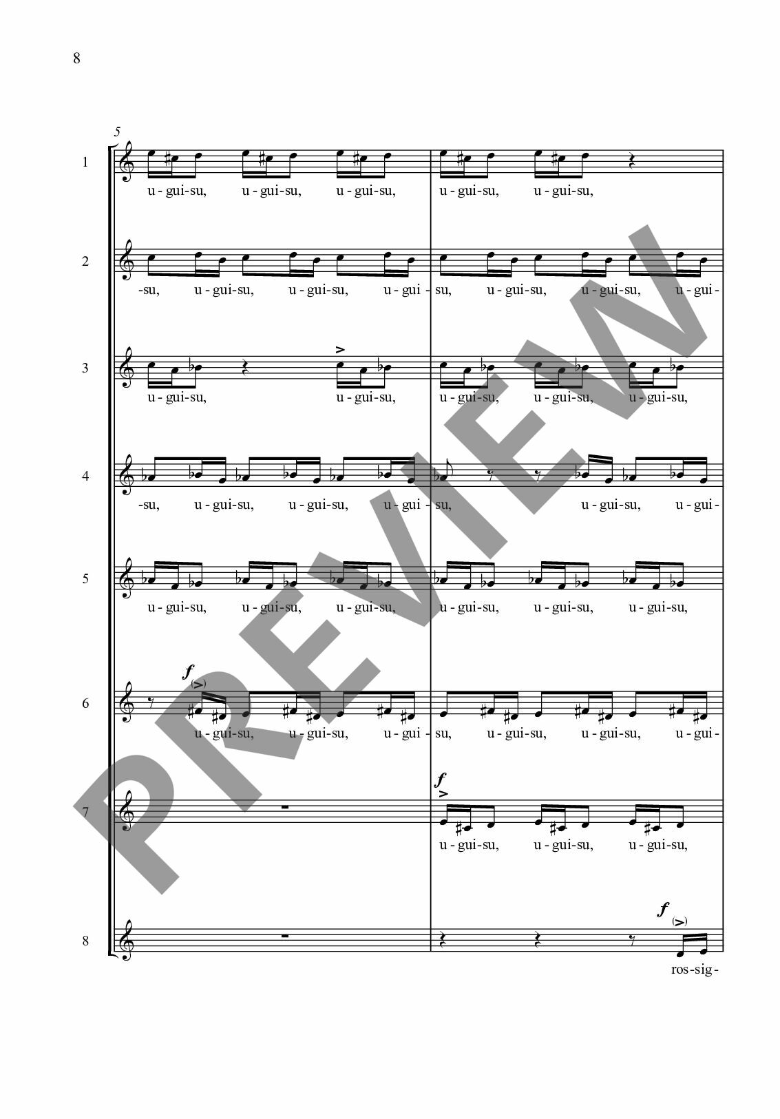 Sample 4 : Eötvös, Peter : 13 Haïkus, pour chœur d'enfants (S/A) - Children's choir - Schott Digital