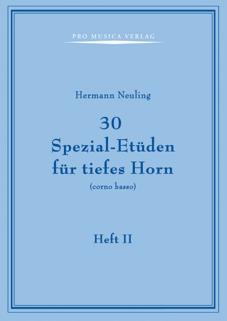 30 Spezial-Etüden für tiefes Horn