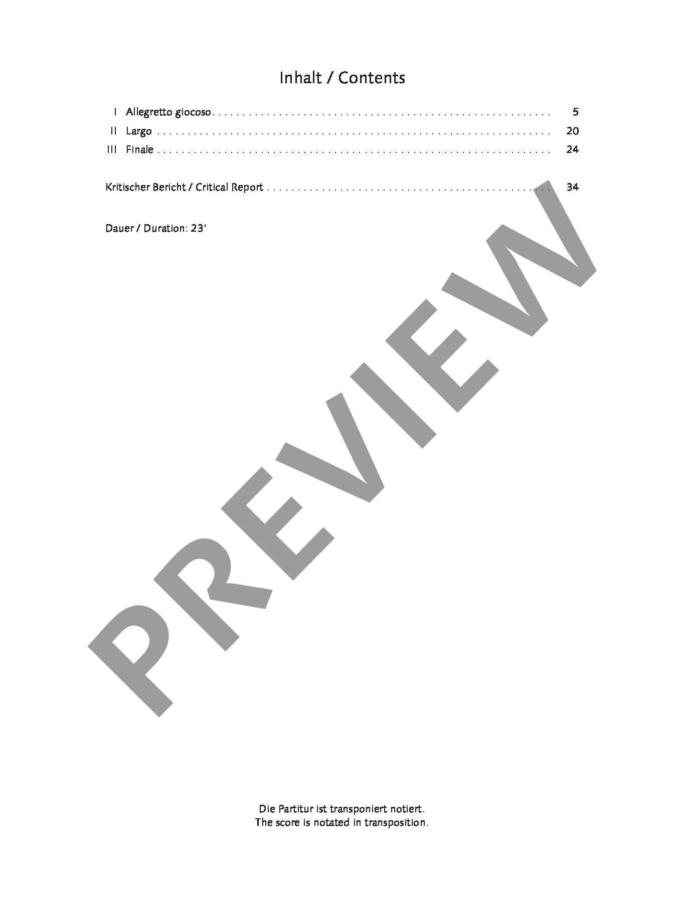 Sample 3 : Dessau, Paul : Concertino, for violin solo with flute, clarinet in Bb and horn in F - violin solo wi