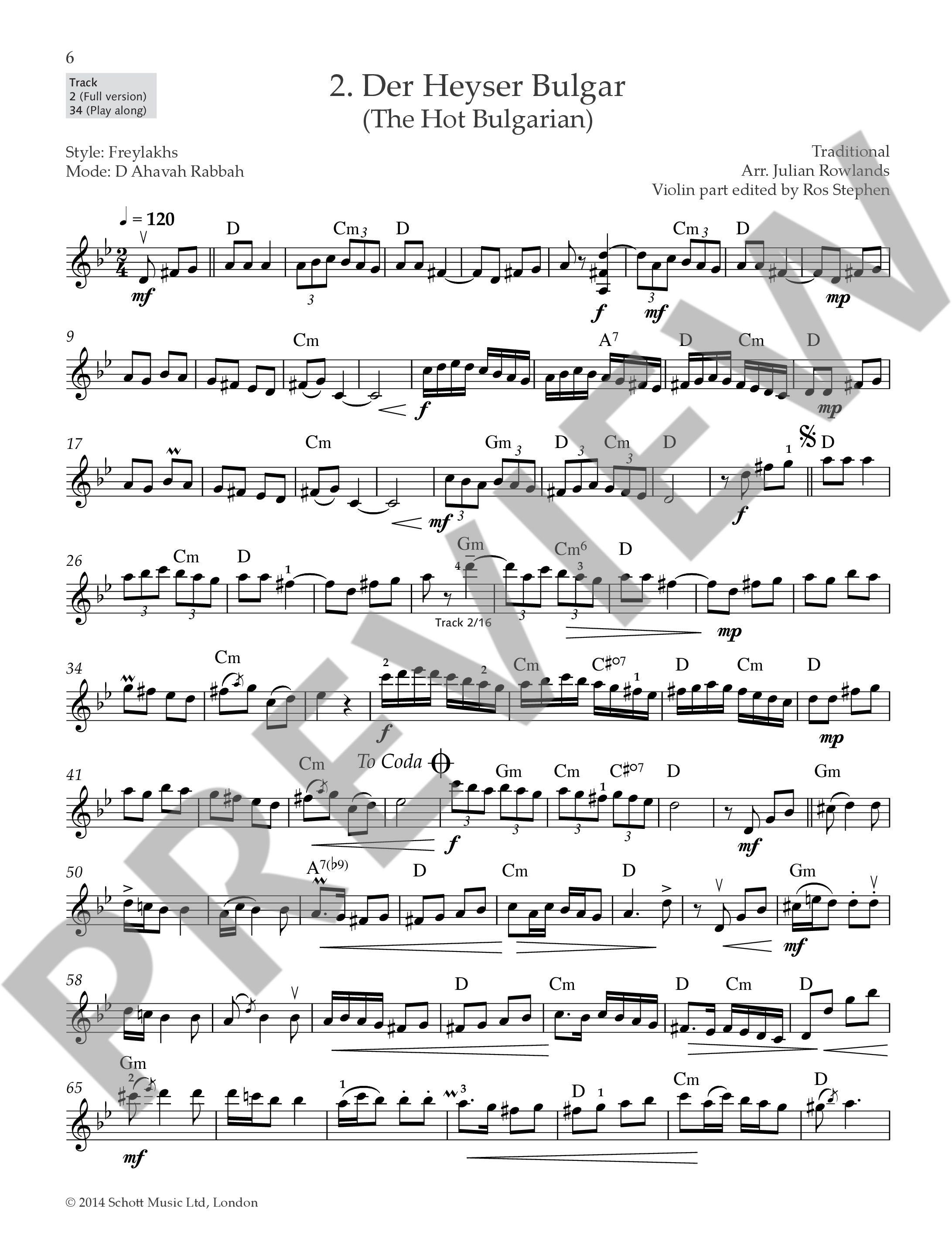 Klezmer Fiddle Tunes