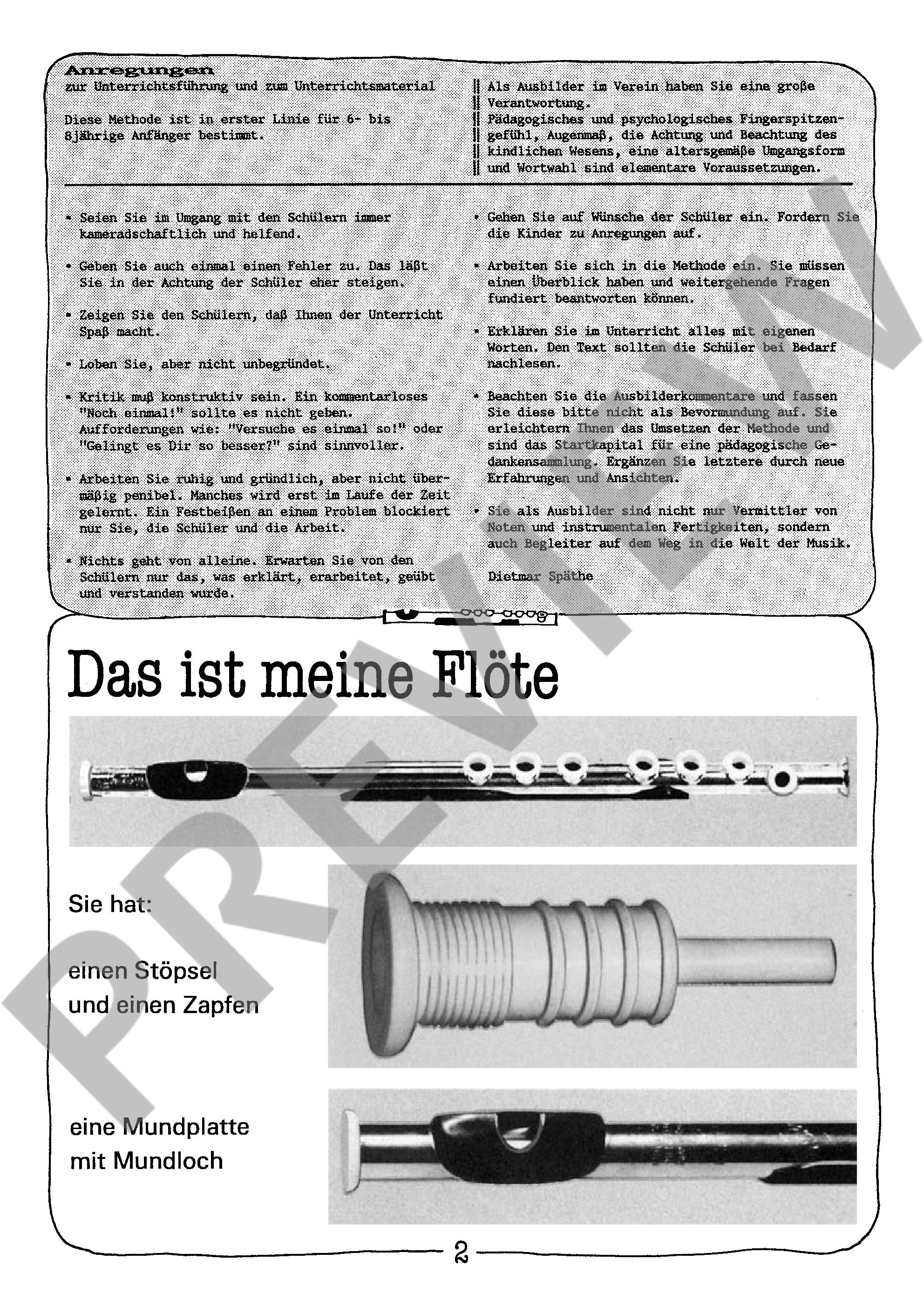 Sample 1 : Spielmannsflöte für junge Anfänger,  - (tabor) pipe - Schott Digital