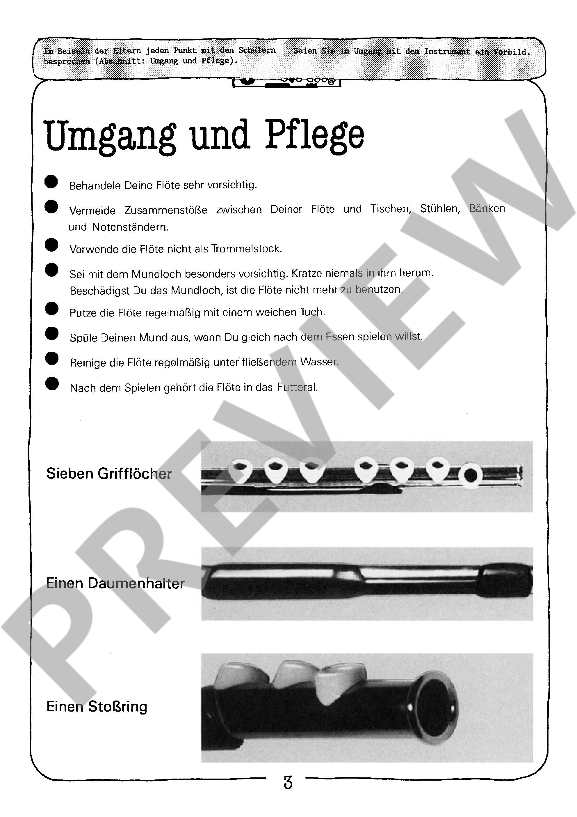 Sample 2 : Spielmannsflöte für junge Anfänger,  - (tabor) pipe - Schott Digital