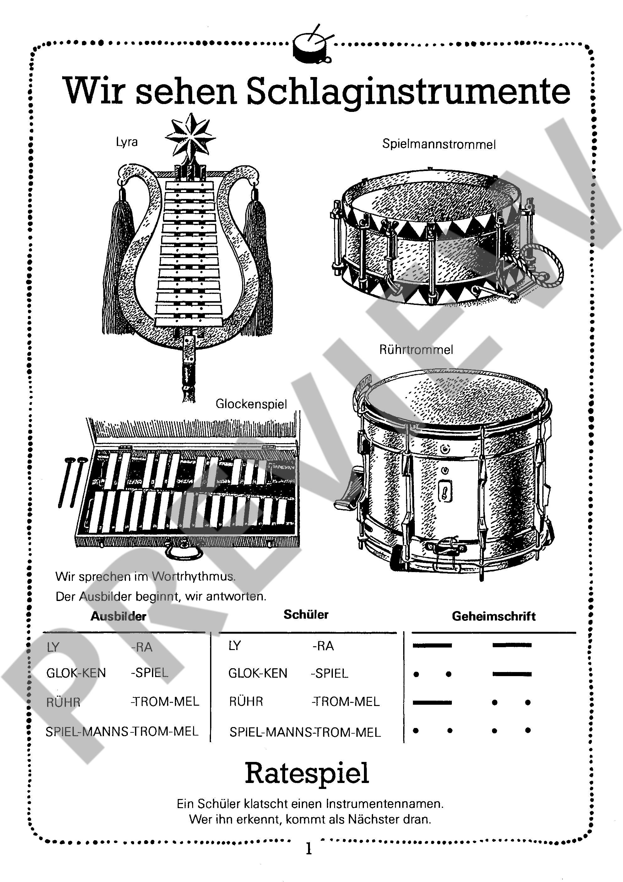Sample 1 : Spielmannstrommel für junge Anfänger,  - drum - Schott Digital