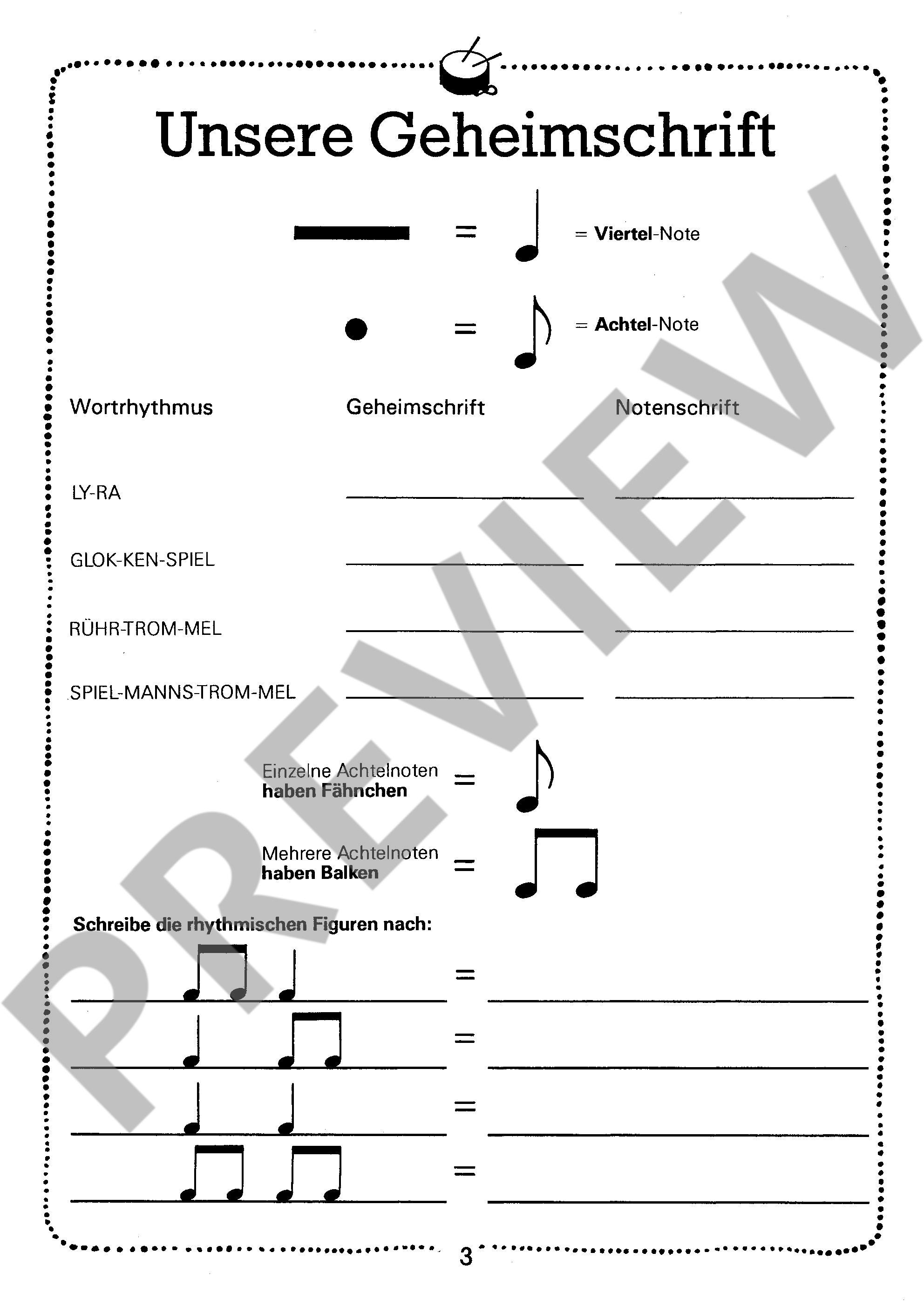 Sample 3 : Spielmannstrommel für junge Anfänger,  - drum - Schott Digital