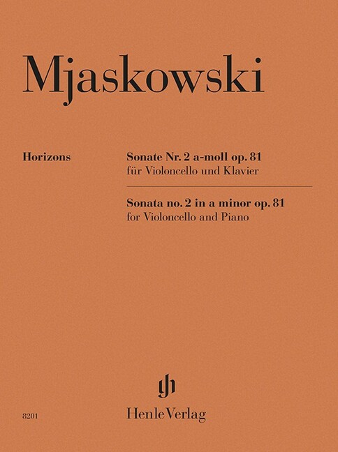Sonata No. 2 in A minor Nikolaj Mjaskovskij