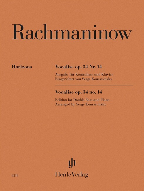 Vocalise Op. 34 No. 14 Sergei Rachmaninoff