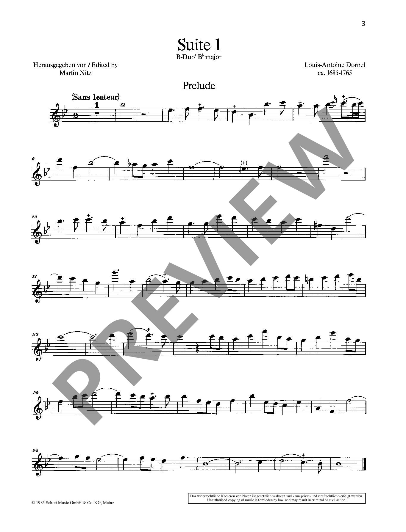 Suite I Bb major